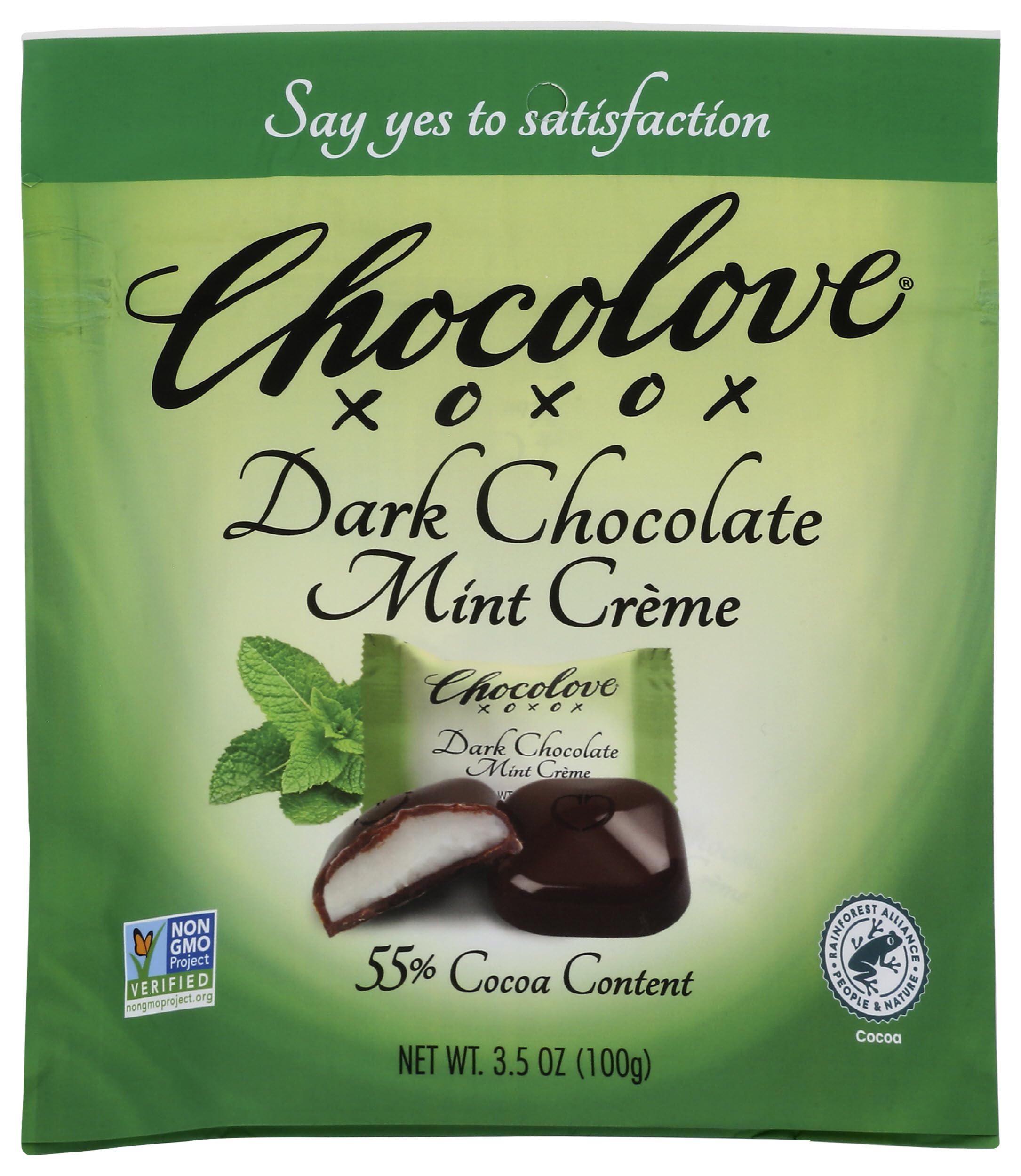 CHOCOLOVE Dark Chocolate Mint Cr?me Bites, 3.5 OZ